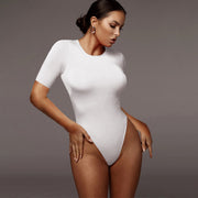 Women's Half-Sleeve Casual Bodycon Jumpsuit