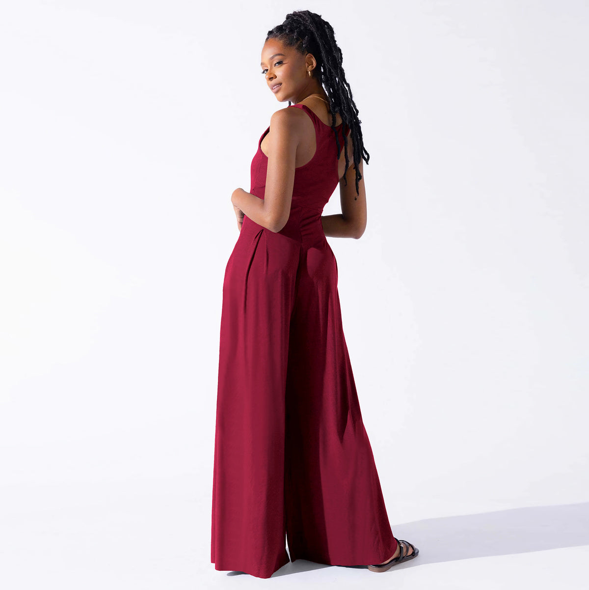 Chic Knit Wide-Leg Sling Jumpsuit