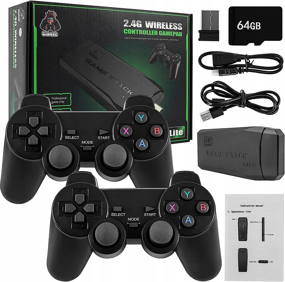 Retro Handheld Gaming Console with 2 Wireless Controllers