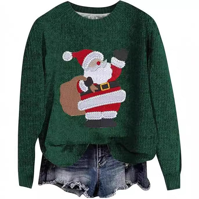 Festive Unisex Ugly Christmas Loose Pullover Sweater