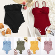 Minimalist Strapless One-Piece Swimsuit