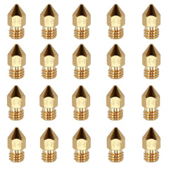 20‑Piece Brass MK8 0.4 mm Nozzle Set for Ender and CR‑10 3D Printers
