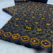 African Floral Lace Fabric for Sewing & Crafting