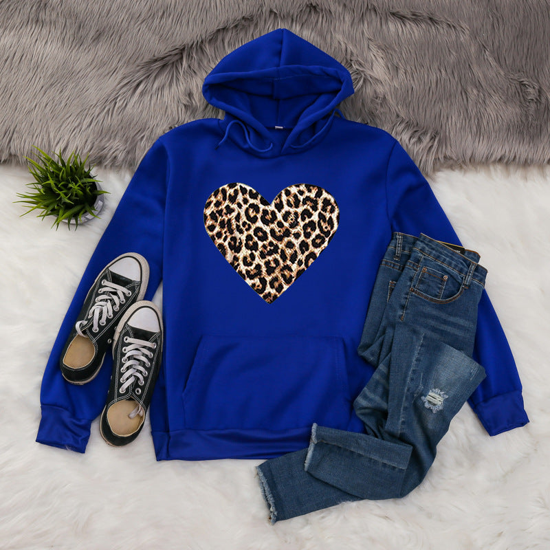 Unisex Animal Letter Print Casual Cotton Hoodie