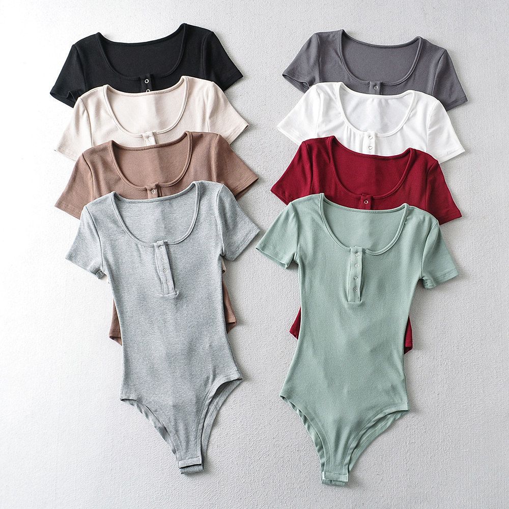 New Summer Short-sleeve T-shirt Innerwear Bodysuit