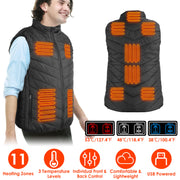 Stay Warm with 3-Temp Electric Vest - Portable Heating for Men & Women