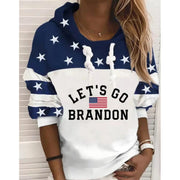 Women's Geometric Print Slim Fit Pullover Hoodie