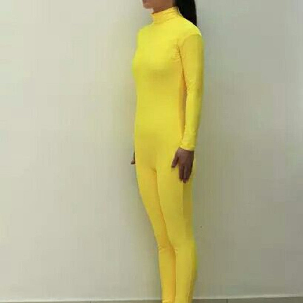 Fluorescent Green Lycra Jumpsuit