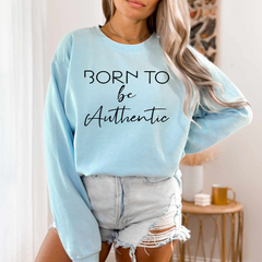 Born To Be Genuine Goods Printed Cartoon Pullover