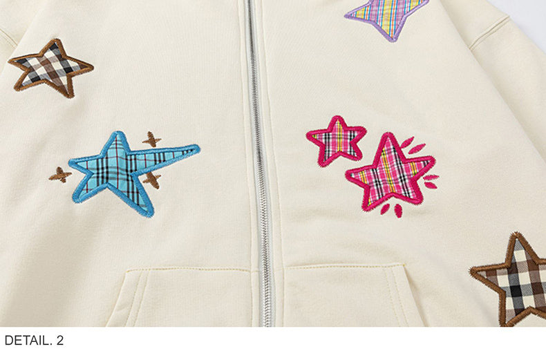 Women's Embroidered Loose Hoodie - Cozy Autumn & Winter Wear
