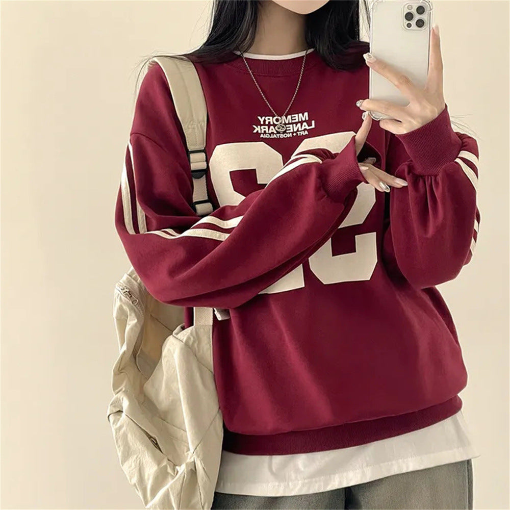 Korean Style Loose Casual Cotton Sweater for Women