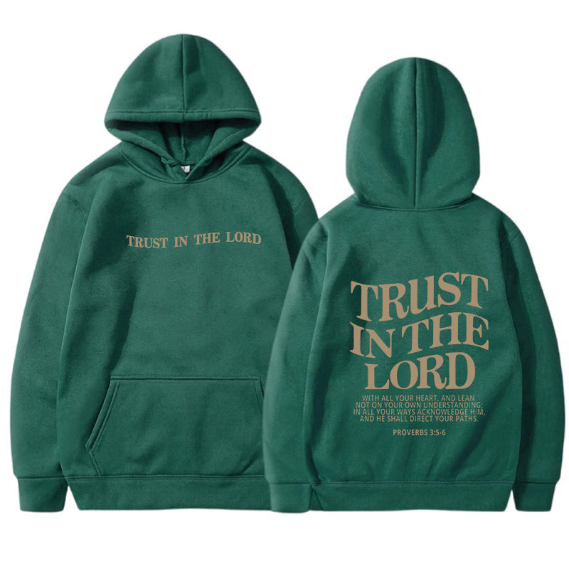Letter Print Casual Long Sleeve Sports Hoodie