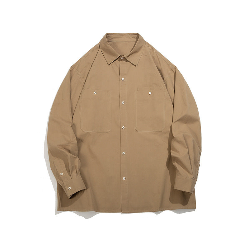 Women's Cotton Loose Solid Color Casual Shirt