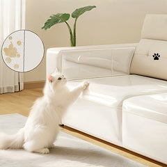 Transparent adhesive scratch protection film for furniture and walls