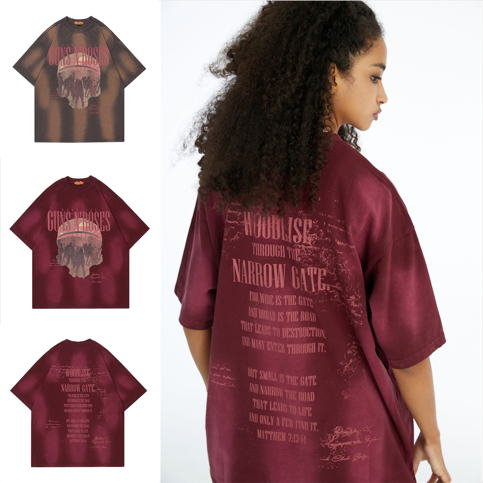 Retro Spray Color Short-Sleeve Graphic Tee