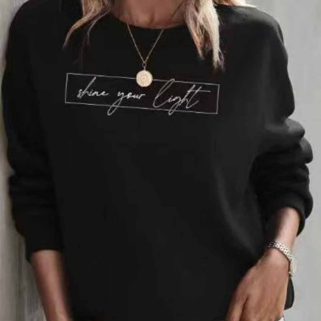 Women's Printed Casual Loose Sweatshirt Shirt