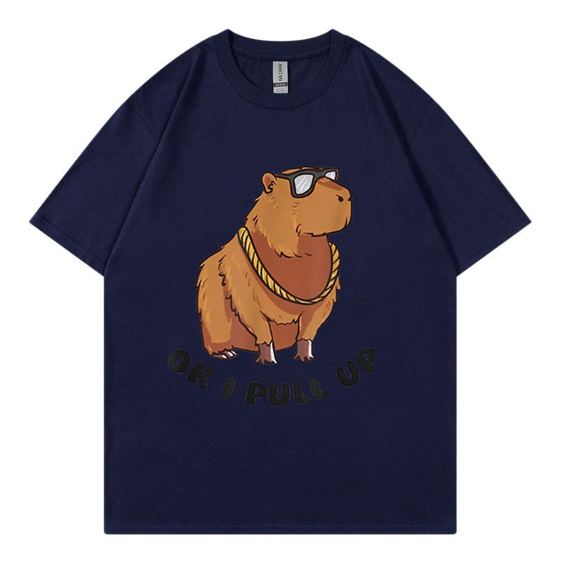 Men's Hip Hop Graphic Tee Loose Streetwear T-Shirt
