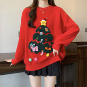 Women's Casual Round Neck Knit Sweater