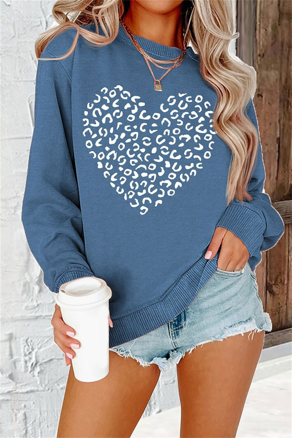 Plus Size 3D Printed Casual Long Sleeve Hoodie