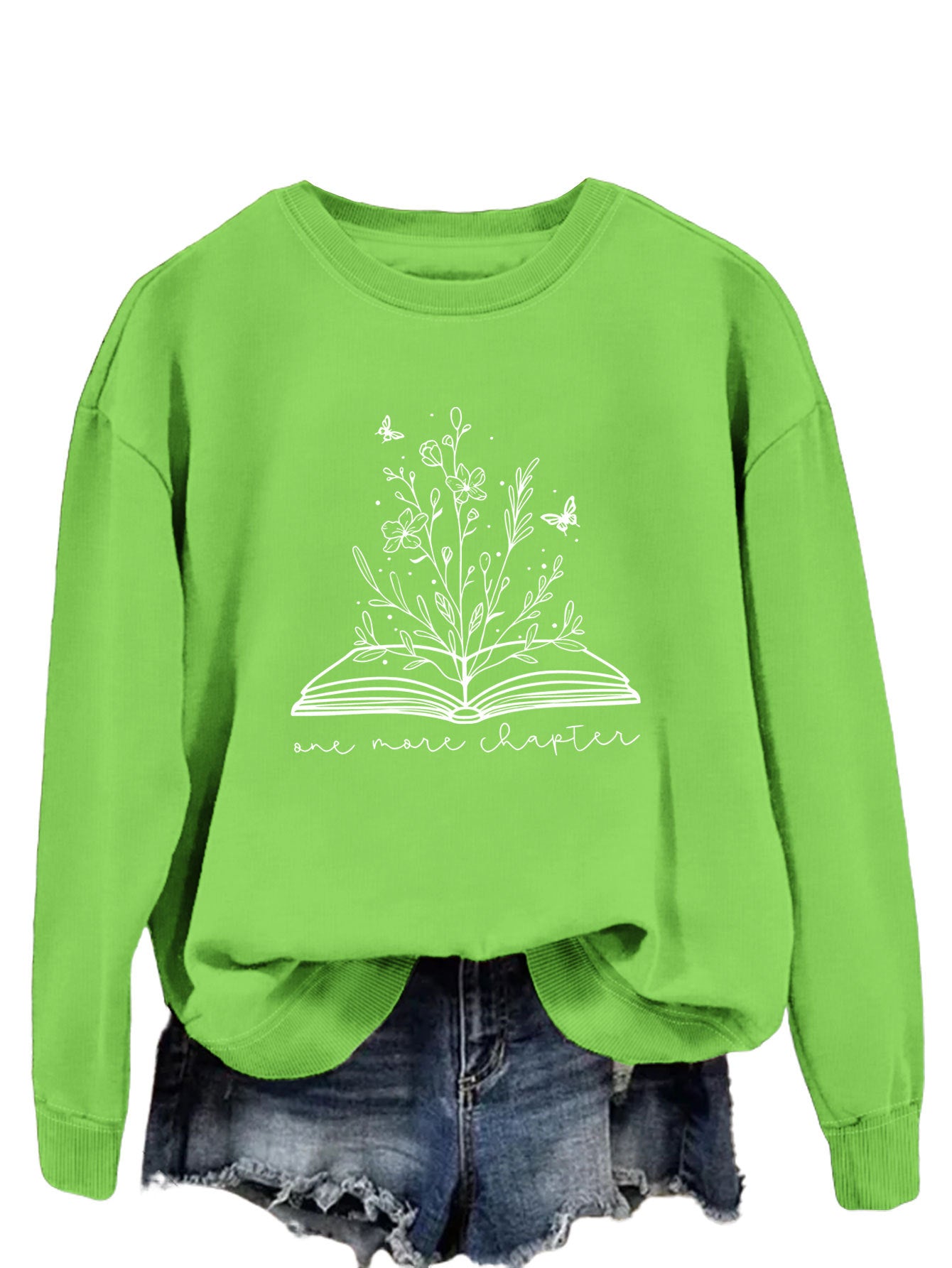 Casual Long Sleeve Letter Print Loose Sweatshirt