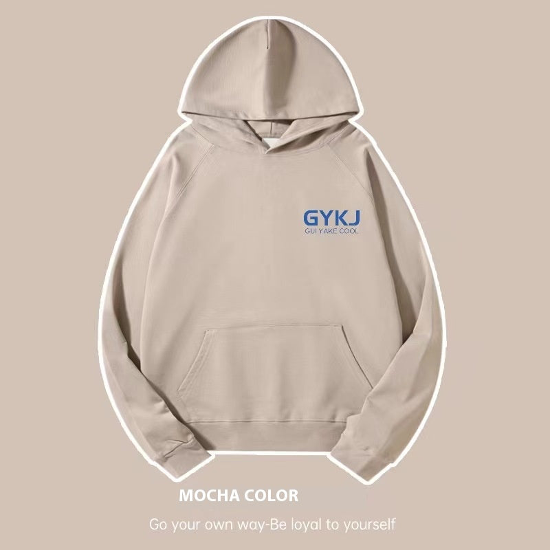 Women's Letter Print Loose Cotton Hoodie