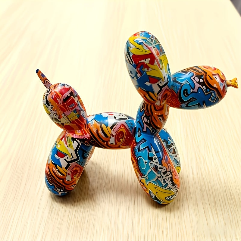 Colorful balloon dog figurine ornament