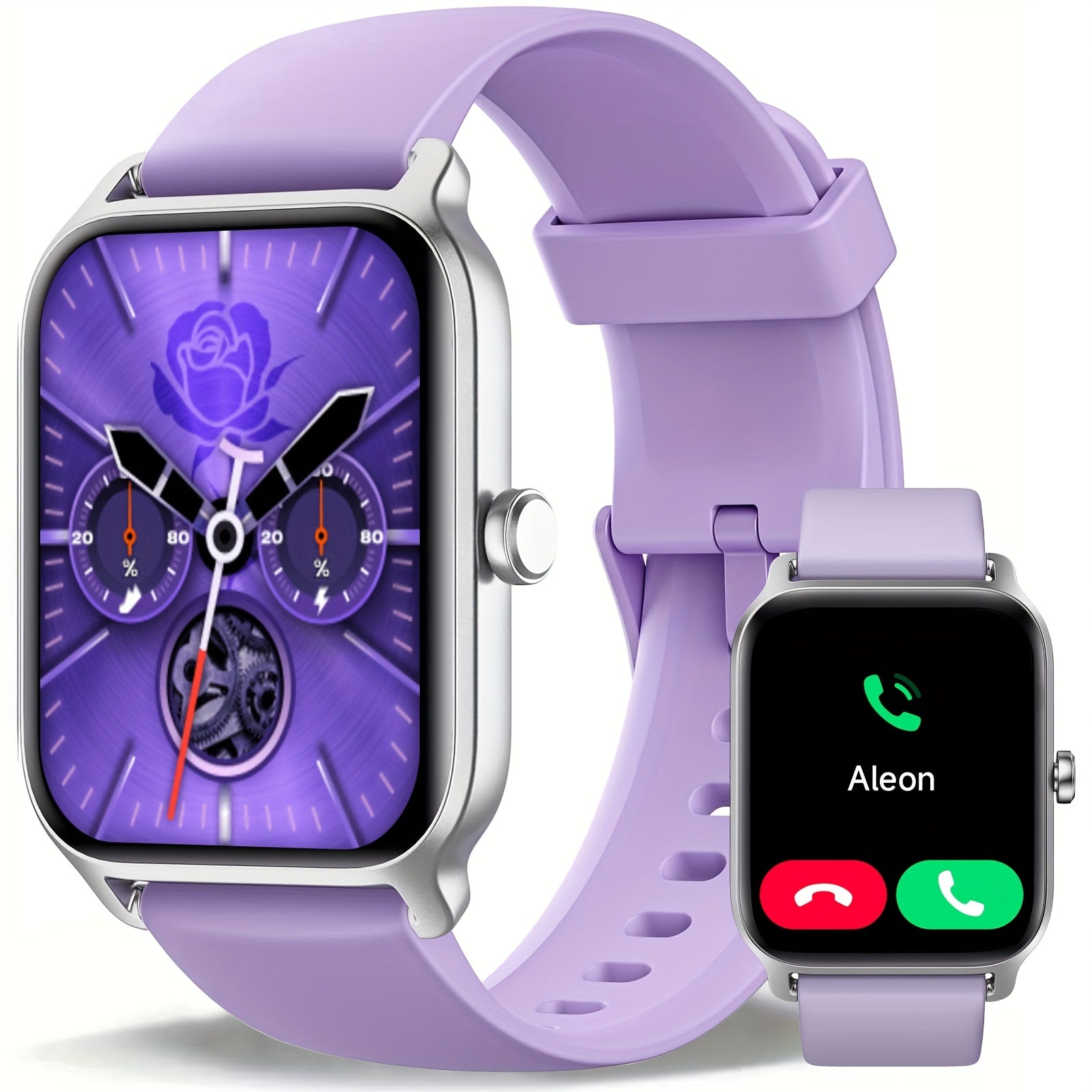 Women's 1.8-inch HD Smartwatch with Fitness Tracking and Built-in Alexa