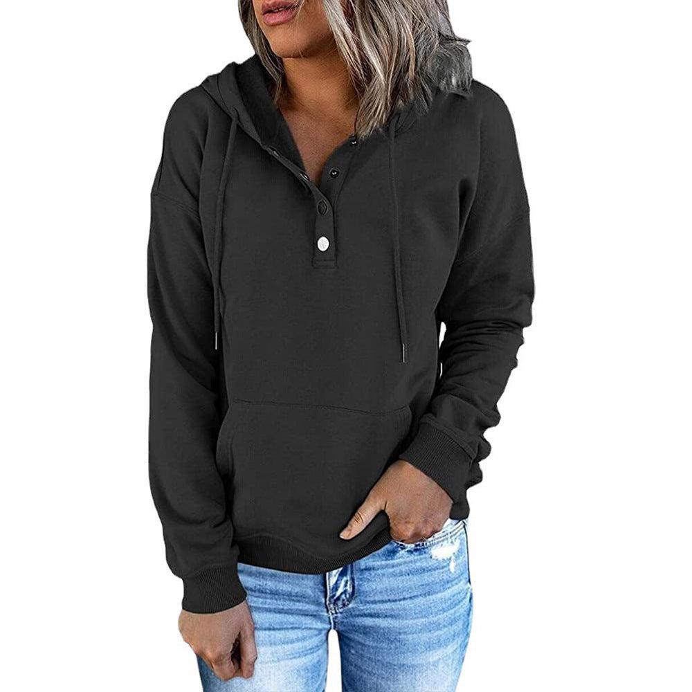 Women's Casual Hooded Sweatshirt with Pockets