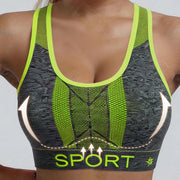 Wireless Support Sports Bra – Solid Color, Breathable Fit