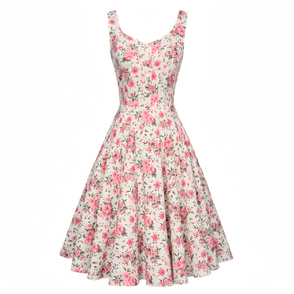 Retro Cocktail Party Ball Gown Sleeveless Homecoming Dress