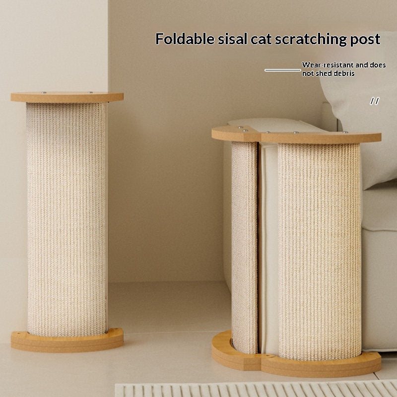 Sturdy Bamboo Cat Scratch Post for Healthy Clawing