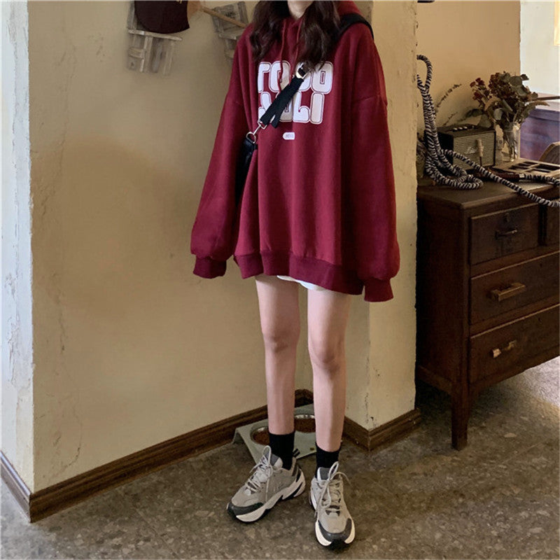 Women's Fleece-Lined Thickened Hooded Jacket