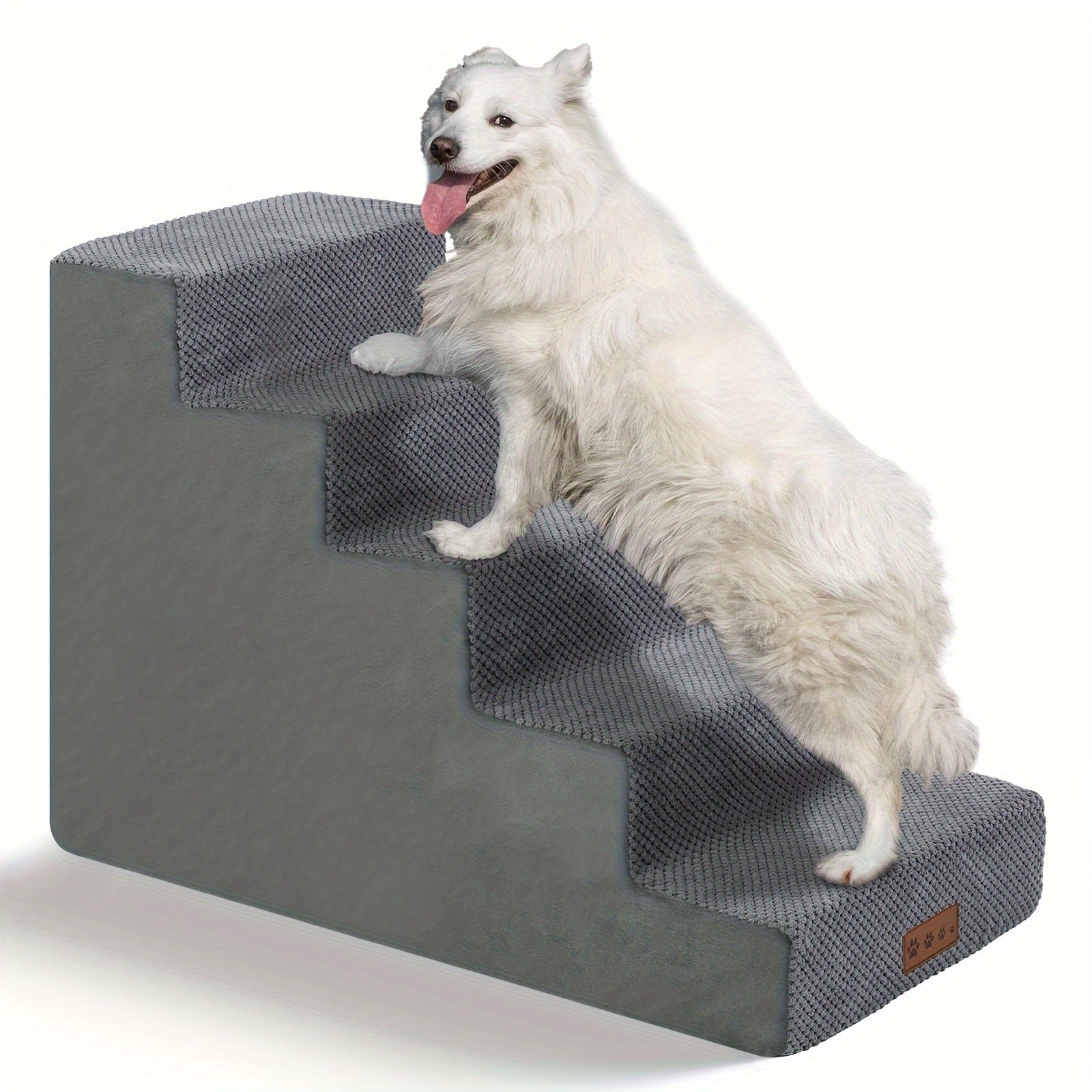 2, 3, 4, 5 Step Dog Stairs - Non-slip, Washable, Pet Stairs For Small/medium/large Dogs