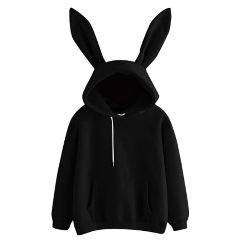 Harajuku Cute Rabbit Ear Hooded Sweatshirt