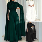 Elegant Long-Sleeve Wide-Leg Flare Jumpsuit