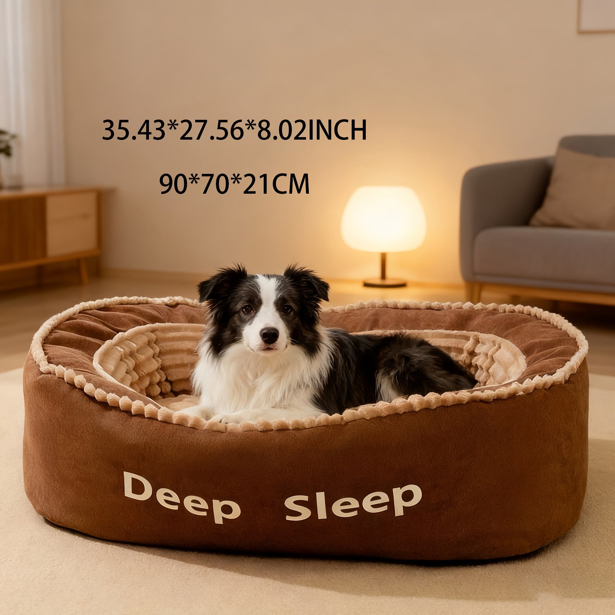 Giant Luxury Xxl Large Dog Bed - Human-Size Design For Big And Medium Breeds, Breathable In Summer, Warming Winter Supportive Pet Couch & Kennel. Extra-Large Size Suitable To All Climates With Remo...