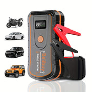 2025 New Multifunctional Portable Wireless Car Emergency Starter, With Portable Digital Tire Inflator With Emergency Start Function, USB Rechargeable 8000Mah Lithium Battery, Simple Tire Inflation ...