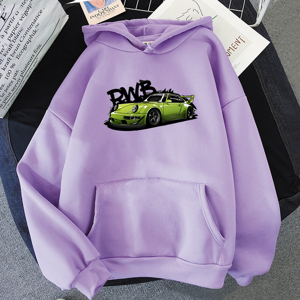Initial D Porsche RWB Graphic Hoodie - Cozy Streetwear Sweatshirt