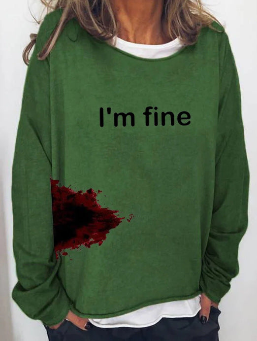 Halloween Women's Casual Long Sleeve Loose Hoodie