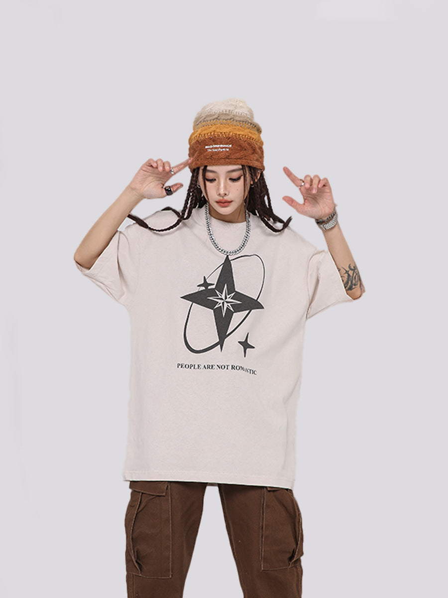 Men's Loose Fit Cotton Round Neck T-Shirt
