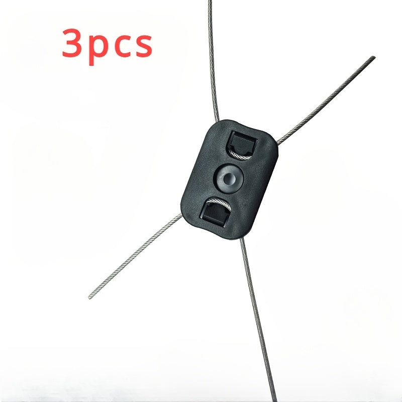 3‑Piece Steel Wire String Trimmer Head Set for Cordless Grass Trimmers