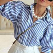 Women's French-style Striped Shirt