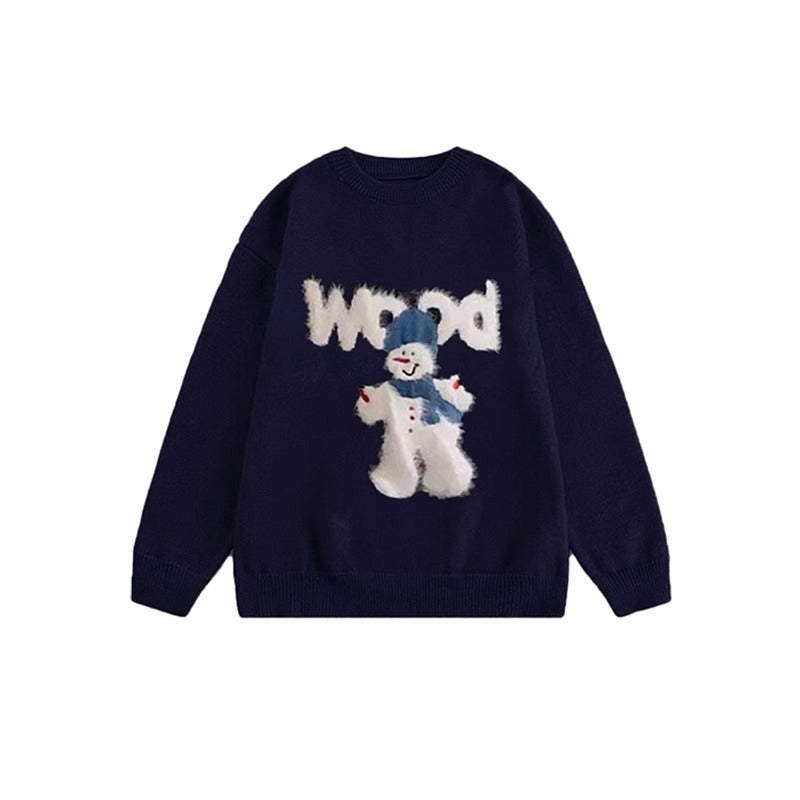 Laid-back Style Knit Base Sweater for Women