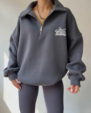 Cozy Fleece Pullover Sweatshirt for Fall & Winter