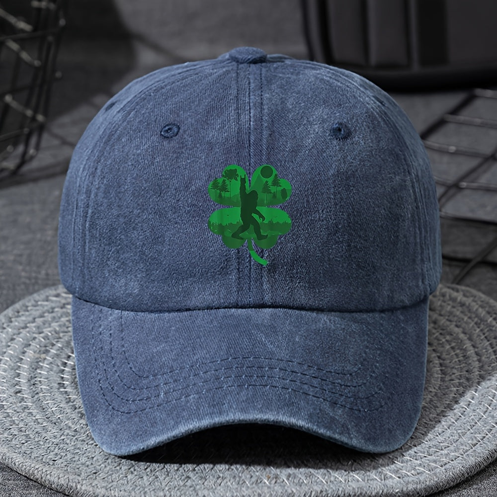 Youth Baseball Cap with St. Patrick’s Day Leprechaun Design, Adjustable Snapback, Breathable Stretch Fit – Machine Washable