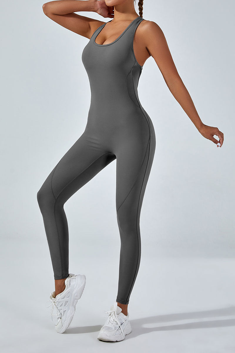 Seamless High-Waist Yoga Romper & Hip-Lifting Jumpsuit