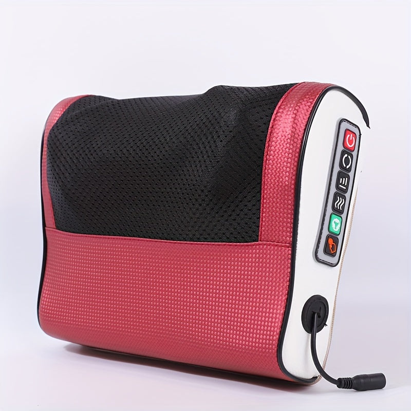 Electric Massager Designed for Acupressure on The Neck, Suitable for Massages on The Shoulders, Back, Legs, And Neck, Offering Deep Tissue Kneading; a Perfect Gift of a Massage Pillow for Mom, Dad,...