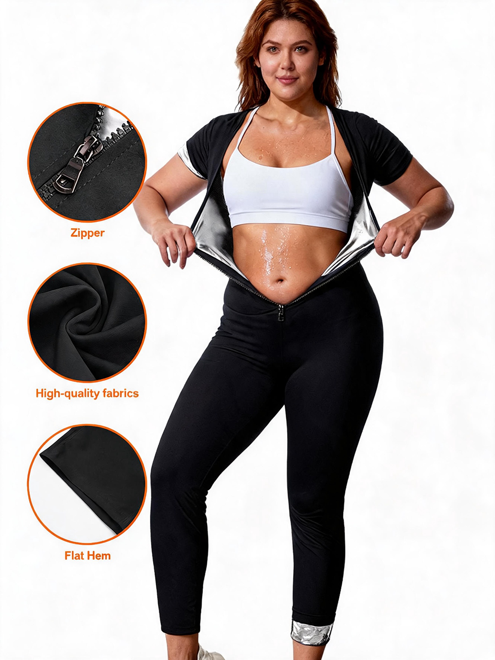 Women's Sweat Enhancer Sauna Jumpsuit & Waist Trainer