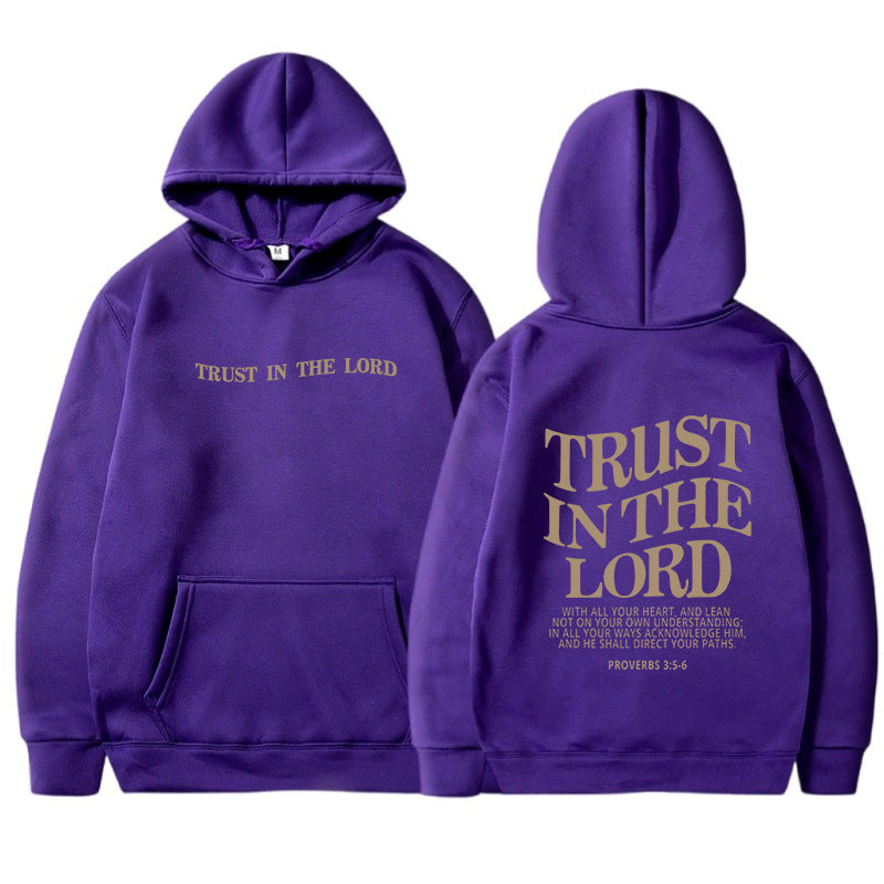 Letter Print Casual Long Sleeve Sports Hoodie