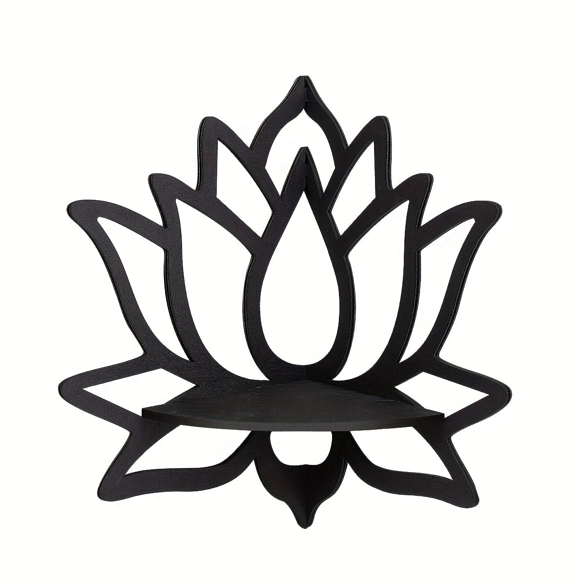 [1pc Lotus Flower Shelf] Creative Lotus Flower Wall Corner Shelf | Right Angle Decorative Shelf for Home & Wall Decoration, 1pc
